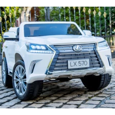 Детский электромобиль M 3906 EBLR-1 Lexus, кожаное сиденье, белый